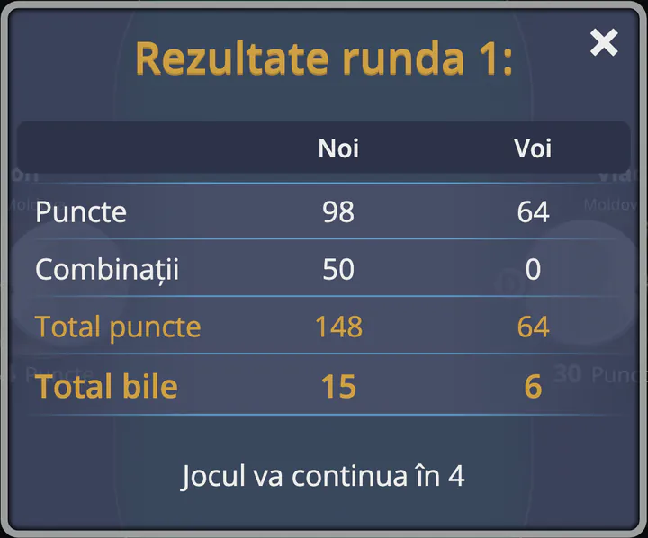 Rezultatele rundei